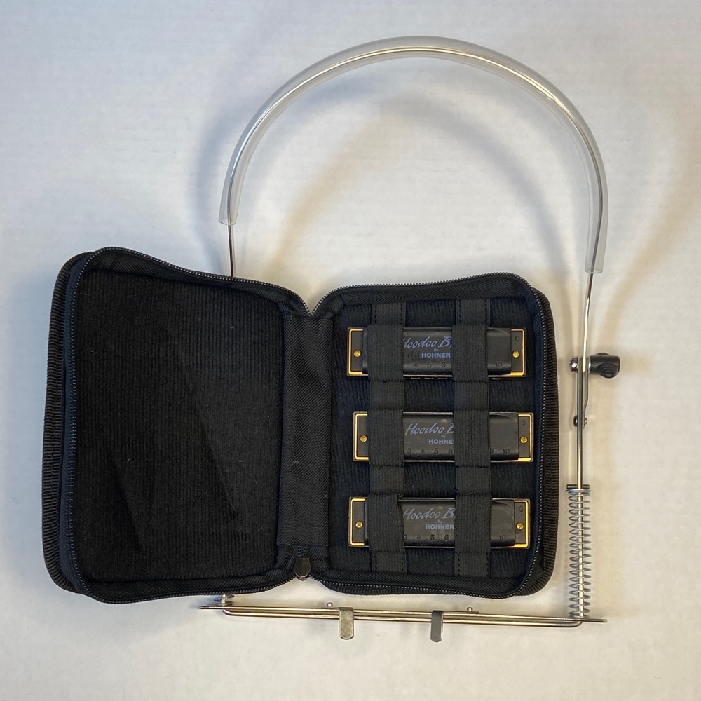 Hohner blues Harmonica set with harmonica holder